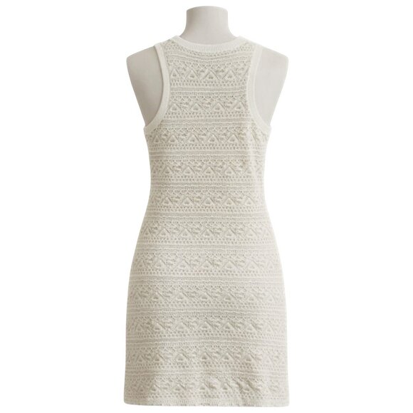 Anthropologie Ivory Lace Sleeveless Dress Size S - Picture 4 of 7